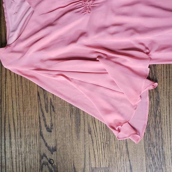 Formal Dark Blush Dress with Accebt Rhinestones - Picture 4 of 10